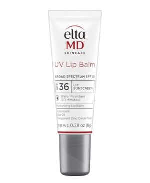 EltaMD UV Lip Balm Sunscreen, Moisturizes and Protects Dry Cracked Lips, Water Resistant up to 80 Minutes, Transparent Zinc Oxide Sunscreen