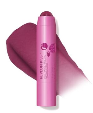 Revlon Kiss Tinted Lip Balm with SPF 20, Hydrating, Flavored, Infused with Natural Fruit Oils, 035 Berry Burst, 0.09 oz