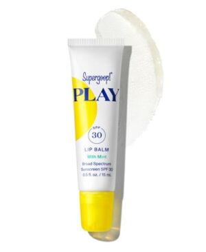 Supergoop! PLAY Lip Balm SPF 30 - Broad Spectrum SPF Lip Balm with Hydrating Honey, Shea Butter & Sunflower Seed Oil - Great for Active Days