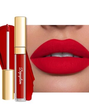 Depuplum Red Lipstick Matte for Women Superstay Long Lasting Lipstick Smudgeproof Red Liquid Lipsticks Cruelty Free Lip Makeup for Mother's Day (DM29 Flamingo)