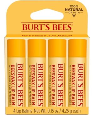Burt's Bees 100% Natural Moisturizing Lip Balm (Original Beeswax)