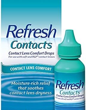 Refresh Contacts, Eye Drops For Dry Eyes, Contact Lens Comfort, 0.4 Fl Oz Sterile