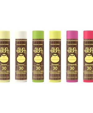 Sun Bum Lip Balm | SPF 30 | 0.15 Ounce Stick | Broad Spectrum UVA, UVB Protection, Paraben Free, Gluten Free, Vegan | The Originals Variety Pack | 6 Pack