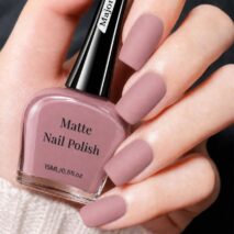 Major Dijit Matte Rosy Brown Nail Polish, Velvet Flat Finish, Long-Lasting